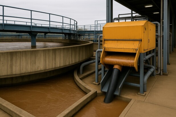 Mechanical bar screen system at a wastewater treatment facility